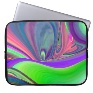 Summerfeeling , Abstrakt 3D Rainbowart Laptopschutzhülle