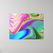 Summerfeeling , Abstrakt 3D Rainbowart Leinwanddruck (Vorderseite)