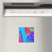 Summerfeeling , Abstrakt 3D Rainbowart Magnet (In Situ (Geschirrspüler))