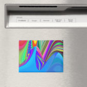 Summerfeeling , Abstrakt 3D Rainbowart Magnet (In Situ (Geschirrspüler))