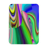 Summerfeeling , Abstrakt 3D Rainbowart Magnet (Vertikal)