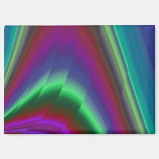 Summerfeeling , Abstrakt 3D Rainbowart Magnet (Vorderseite)