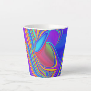 Summerfeeling , Abstrakt 3D Rainbowart Milchtasse
