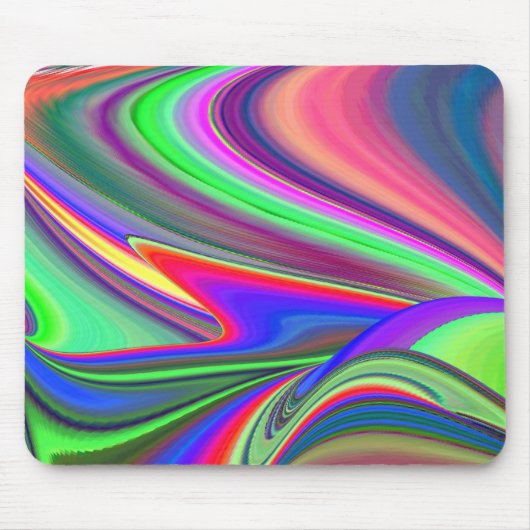 Summerfeeling , Abstrakt 3D Rainbowart Mousepad (Vorne)