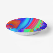 Summerfeeling , Abstrakt 3D Rainbowart Pappteller (Gewinkelt)