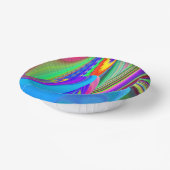 Summerfeeling , Abstrakt 3D Rainbowart Pappteller (Gewinkelt)