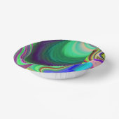 Summerfeeling , Abstrakt 3D Rainbowart Pappteller (Gewinkelt)