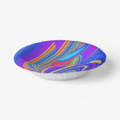 Summerfeeling , Abstrakt 3D Rainbowart Pappteller (Gewinkelt)