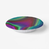 Summerfeeling , Abstrakt 3D Rainbowart Pappteller (Gewinkelt)