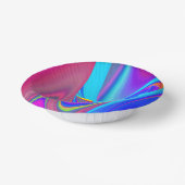 Summerfeeling , Abstrakt 3D Rainbowart Pappteller (Gewinkelt)
