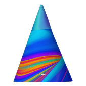 Summerfeeling , Abstrakt 3D Rainbowart Partyhütchen (Rechts)