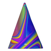 Summerfeeling , Abstrakt 3D Rainbowart Partyhütchen (Rechts)