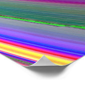 Summerfeeling , Abstrakt 3D Rainbowart Poster (Ecke)