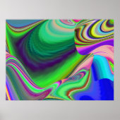 Summerfeeling , Abstrakt 3D Rainbowart Poster (Vorne)
