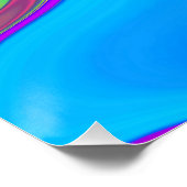 Summerfeeling , Abstrakt 3D Rainbowart Poster (Ecke)