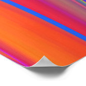 Summerfeeling , Abstrakt 3D Rainbowart Poster (Ecke)