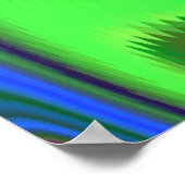 Summerfeeling , Abstrakt 3D Rainbowart Poster (Ecke)