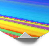 Summerfeeling , Abstrakt 3D Rainbowart Poster (Ecke)