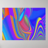 Summerfeeling , Abstrakt 3D Rainbowart Poster (Vorne)