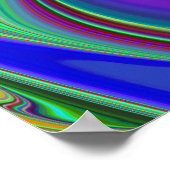 Summerfeeling , Abstrakt 3D Rainbowart Poster (Ecke)
