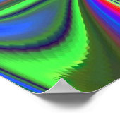 Summerfeeling , Abstrakt 3D Rainbowart Poster (Ecke)