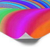 Summerfeeling , Abstrakt 3D Rainbowart Poster (Ecke)