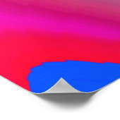 Summerfeeling , Abstrakt 3D Rainbowart Poster (Ecke)
