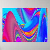 Summerfeeling , Abstrakt 3D Rainbowart Poster (Vorne)