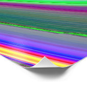 Summerfeeling , Abstrakt 3D Rainbowart Poster (Ecke)