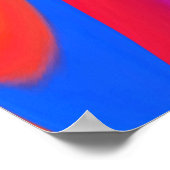 Summerfeeling , Abstrakt 3D Rainbowart Poster (Ecke)