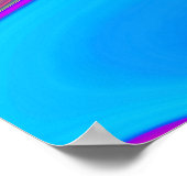 Summerfeeling , Abstrakt 3D Rainbowart Poster (Ecke)