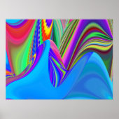 Summerfeeling , Abstrakt 3D Rainbowart Poster (Vorne)