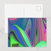 Summerfeeling , Abstrakt 3D Rainbowart Postkarte (Vorne/Hinten)