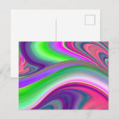 Summerfeeling , Abstrakt 3D Rainbowart Postkarte (Vorne/Hinten)