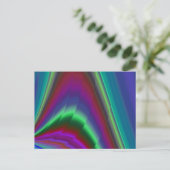 Summerfeeling , Abstrakt 3D Rainbowart Postkarte (Stehend Vorderseite)