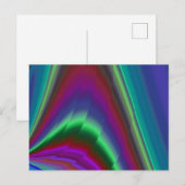 Summerfeeling , Abstrakt 3D Rainbowart Postkarte (Vorne/Hinten)