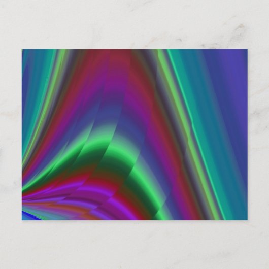 Summerfeeling , Abstrakt 3D Rainbowart Postkarte (Vorderseite)