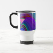 Summerfeeling , Abstrakt 3D Rainbowart Reisebecher (Links)