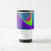 Summerfeeling , Abstrakt 3D Rainbowart Reisebecher (Mittel)
