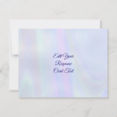 Summerfeeling , Abstrakt 3D Rainbowart RSVP Karte (Rückseite)