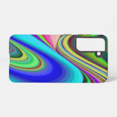 Summerfeeling , Abstrakt 3D Rainbowart Samsung Galaxy Hülle (Rückseite (Horizontal))