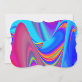 Summerfeeling , Abstrakt 3D Rainbowart Save The Date (Vorderseite)