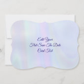 Summerfeeling , Abstrakt 3D Rainbowart Save The Date (Rückseite)