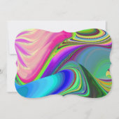 Summerfeeling , Abstrakt 3D Rainbowart Save The Date (Vorderseite)