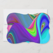 Summerfeeling , Abstrakt 3D Rainbowart Save The Date (Vorderseite)