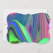 Summerfeeling , Abstrakt 3D Rainbowart Save The Date (Vorderseite)