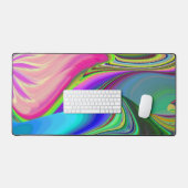 Summerfeeling , Abstrakt 3D Rainbowart Schreibtischunterlage (Tastatur & Maus)
