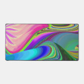 Summerfeeling , Abstrakt 3D Rainbowart Schreibtischunterlage (Vorderseite)