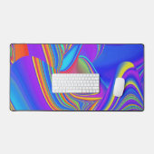 Summerfeeling , Abstrakt 3D Rainbowart Schreibtischunterlage (Tastatur & Maus)