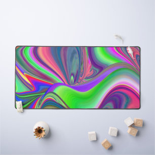 Summerfeeling , Abstrakt 3D Rainbowart Schreibtischunterlage
